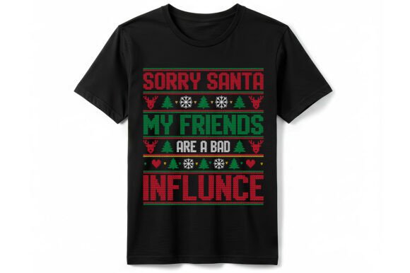 Bad Influence Ugly Christmas T-shirt