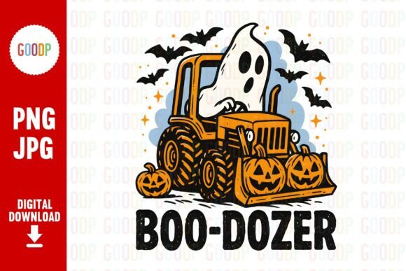 Boo-Dozer Halloween Tractor Png