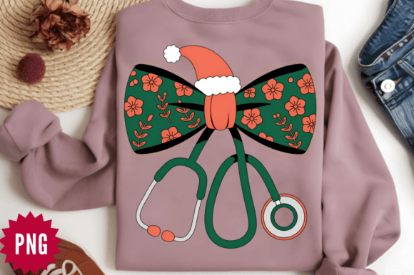 Christmas Stethoscope Nurse PNG Clipart
