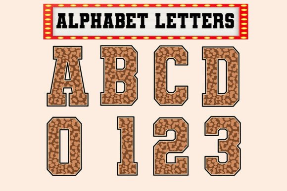 Fall Alphabet Set Leopard Png