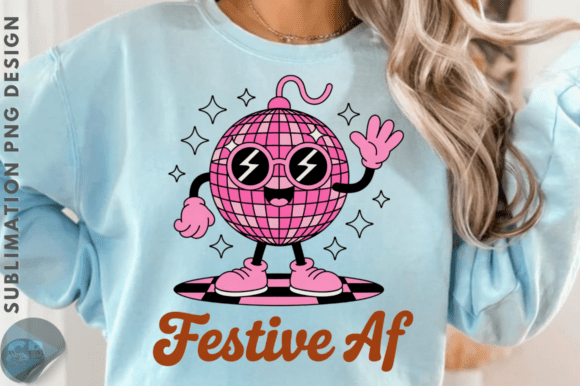 Festive AF Sublimation PNG Design