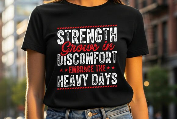 Fitness Strength Grows in Pain T-shirt