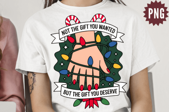 Funny Christmas Middle Finger PNG Design