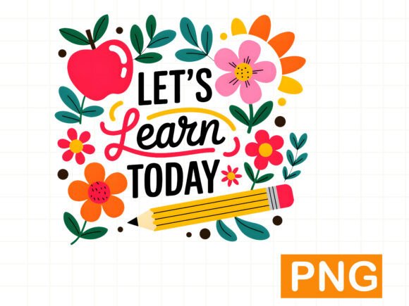 Let's Learn Today Png Design