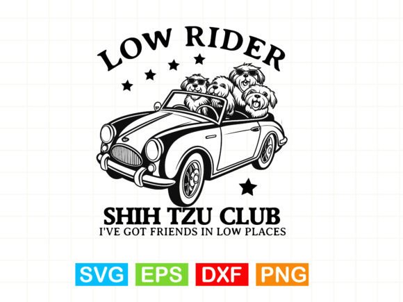 Low Rider Shih Tzu Club T-shirt